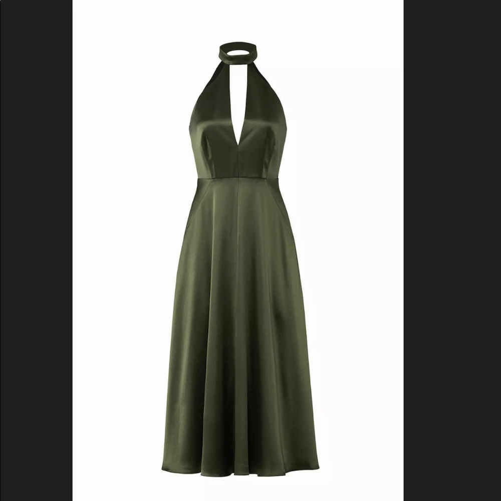 Jill Jill Stuart Olive Plunging Dress